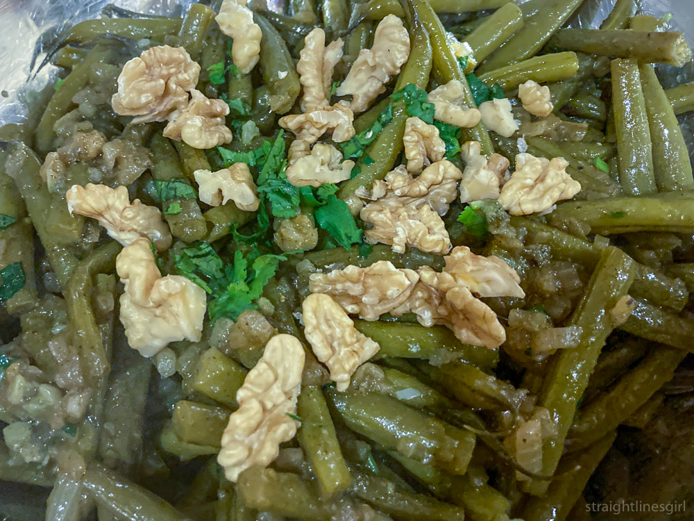 Georgian Green Beans with Caramelised Onion from the book In Praise of Veg