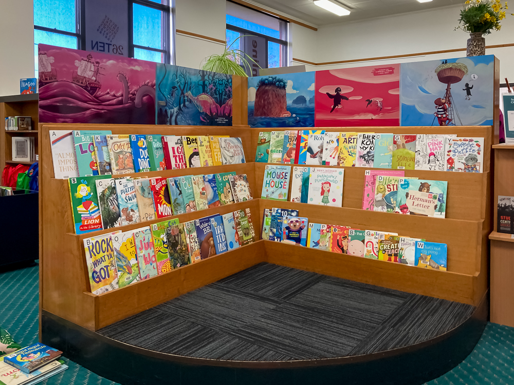 Picture book section of the Smithton Library