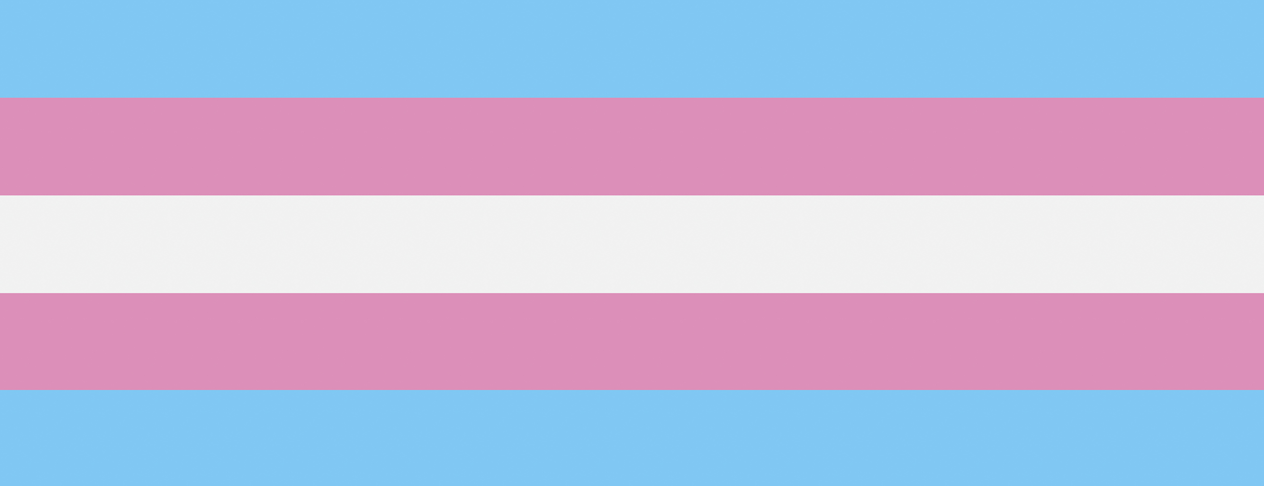 A flag of light blue, pink white, pink and light blue stripes